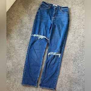 Abercrombie Curve Love Ankle Straight Jeans